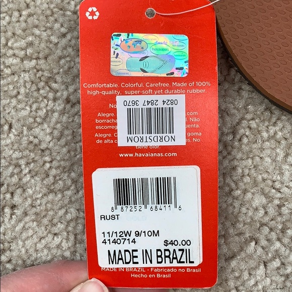 NWT Havaianas tropical sandals sz 11-12 - Picture 6 of 7